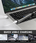 Upgraded 21000 RPM Cordless Engraving Pen Kit with USB-C charging on laptop