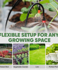 164Ft Drip Irrigation Kit With Quick Connect Valves For Raised Beds Veggie Gardens And Pots Auto Watering System setup