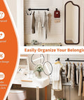 Slatwall Display Accessories Kit With U Shaped Tubing Hang Rails And Waterfall Hooks for clothing retail in showroom setup