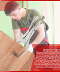 Yexiya 4-inch locking C-clamp with swiveling pad clamping wood in workshop