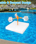 Floating Reflective Windmill Bird Deterrent For Pools And Backyards No Drama Quick And Humane Visual Solution on water