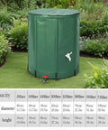 Heavy Duty Rain Barrel 1000L Storage Tank For Outdoor Use, green fabric construction, in a garden setting, weather resistant