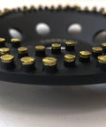 Close-up of 5 Inch Diamond Cup Grinding Wheel With CDB Cluster Diamond Brazing Technology for heavy duty coating removal and fast grinding