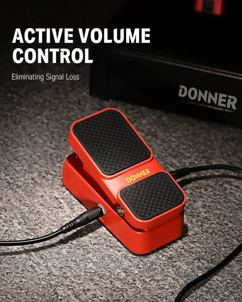 2 In 1 Wah And Volume Pedal For Electric Guitars Mini Vintage Style Guitar Pedal With Smooth Wah Sweep And Active Volume Control