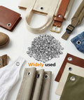 Heavy Duty Metal Grommets Kit 1000 Pieces Three Eighths Inch Eyelets And Washers For Banners Posters Fabric Clothes Leather Belts