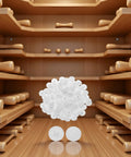 100 Piece White Screw Cap Covers Kit For Phillips And Self-Tapping Screws 11mm Hole Caps in wooden cabinet setting