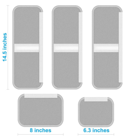 5 Piece Refrigerator Door Handle Covers Set For Fridge Stove Oven Microwave And Dishwasher Handles Sleek Form Fitting Protection