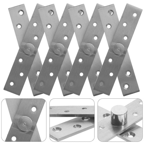 Six Pack 360 Degree Concealed Door Pivot Hinges For Wood Cabinets, Heavy Duty Stainless Steel Hidden Rotation Hinges variety view