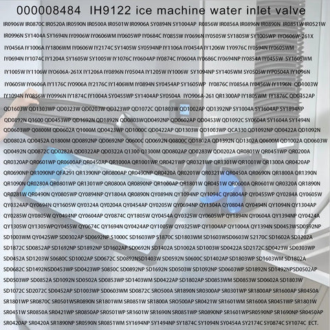 Ice Machine Water Inlet Valve 220V 240V 50Hz 60Hz 6W Built Tough Copper Inlet Port With Sturdy Plastic Body Replacement Part For Commercial Ice Makers Easy Install And Reliable Water Flow, with model list