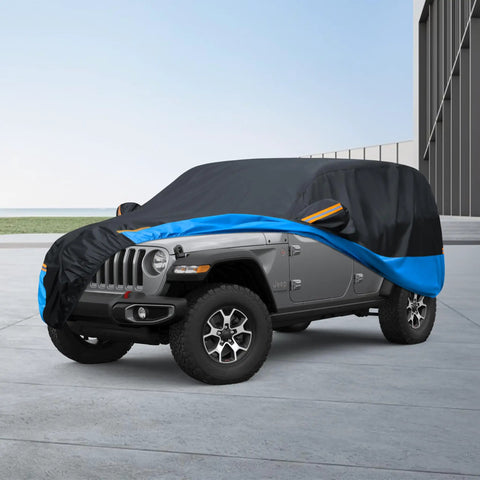 All Weather SUV Car Cover Waterproof And Windproof For Outdoor Use Dustproof UV Protection Universal Fit 191 To 201 Inch