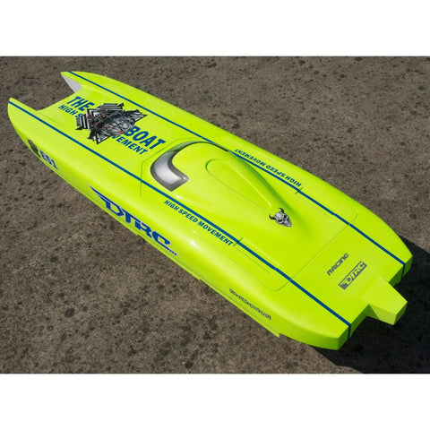 High Speed RC Boat With Fiber Glass Unibody, Water Cooled Motor And ESC, CNC Metal Rudder, 65-70KMH Capable, top view