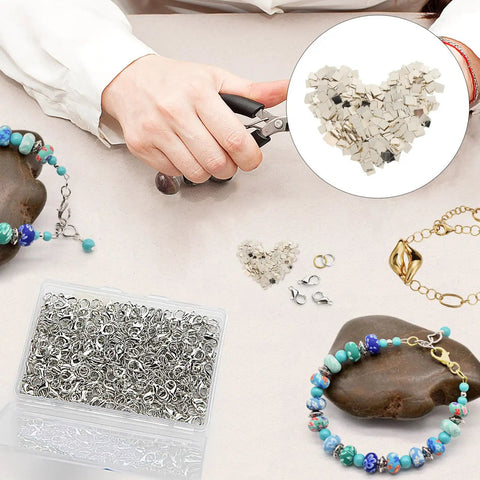 2 Packs Silver Soldering Sheets For Jewelry Make Secure Joints 0.08X0.08 Inch chips shown during jewelry making process.