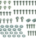 62Pc YZ YZF WR Body Bolt Kit For Yamaha Plastics Seat Fenders Fork Guards Radiator Shrouds And Bodywork, shown laid out.