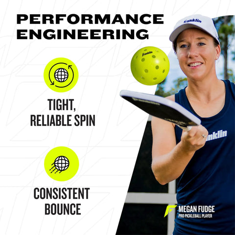 Pickleball Performance 40 Outdoor Balls Optic Yellow Built For Tough Outdoor Courts With Bright Optic Color and Consistent Flight