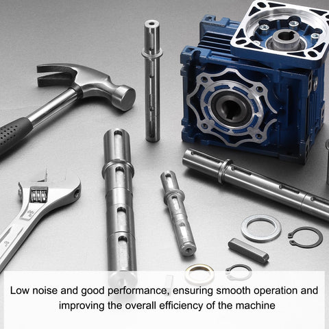 Double Shaft Output 18mm Diameter 164mm Length Low Noise Alloy Steel Shaft With Gaskets S Ring Corner Pin For NMRV040 Worm Reducer