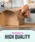 Brown Kraft Packing Paper Roll 18 Inch By 1200 Inch USA Made For Moving And Shipping Arts And Crafts Projects Vision Boards School Notes And Creative Relocation Solutions wrapping a box, eco-friendly.