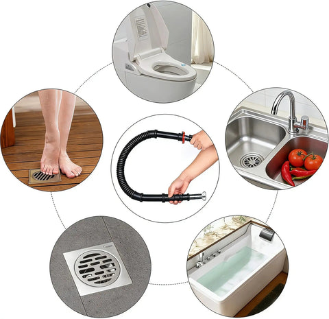 Long Reach Drain Cleaning Tool With Flexible 25 Inch Grabber Claw For Toilet Sink Shower Kitchen Bathroom Tub Clog Removal And Sewer Blockage Relief Today
