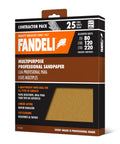 Box of All Purpose Sandpaper Set With 80 120 220 Grits 25 Sheets Of 9x11 Inches Cut To Fit Metal And Wood Perfect For Hand Sanding