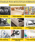 Image showcasing various cleaning applications for the Sotikarery 3.5L Steam Cleaner With Ozone Function.
