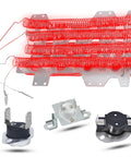 Best Pro Grade Dryer Heating Element Replacement For Samsung DV45K6500EV DV45K6500EW DV45K6200EZ with fuses and thermostat