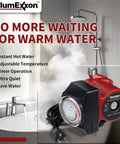 Instant Hot Water Recirculating Pump Kit For Tank Heaters Featuring Integrated Timer And Thermal Bypass Valve Provides Hot Water To Your Tap Under Sink For Smooth Kitchen And Bathroom Plumbing Upgrades That Slash The Wait Dead Short, complete system with timer and hoses.