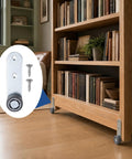 Durable Steel Construction Two Pack 1.5 Inch Anti Sag Door Support Wheels Low Profile Caster Hardware for bookshelves with screws