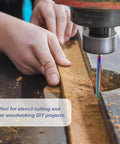 10 Pack CNC Straight Router Bits 1/8 Inch Shank 2 Flute Carbide Straight Milling Cutter With DLC Coating used on wood