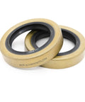 Trailer And RV Hub Grease Seals For EZ Lube 3500 Pound Axles Two Pack Fits One Three Eighths Inch Wheel Bearing Double Lip Style Seal