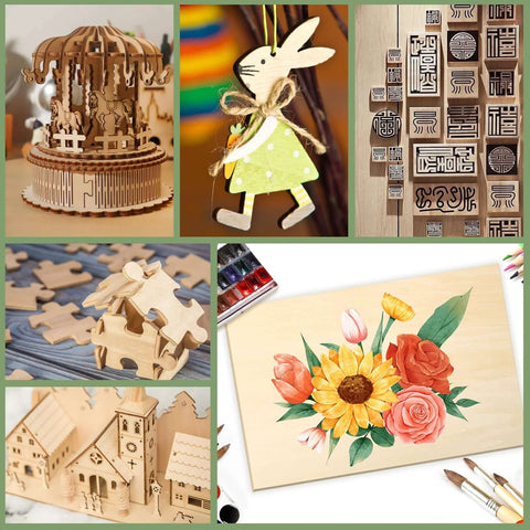 12-pack basswood sheets, 1/8x12x12 in, unfinished wood for laser cutting and engraving.