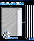 DIY PC Case Dust Filter Kit 39.37 x 11.81 Inches With 0.5 mm High Airflow Holes PVC filter with four magnetic strips