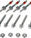 Heavy Duty Exhaust Manifold Mount Hardware Kit Featuring Gnarly Stainless Steel Studs Bolts And Nuts in a set of bolts and nuts.