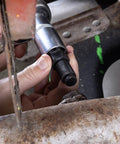 Installing Oxygen Sensor Thread Chaser For M18 x 1.5 Threads And Spark Plug Threads, Three Eighths Drive, in automotive part
