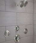 Mosaic Round Single Function Shower Body Spray With Hydro Jet Massage, Wall Mounted Chrome Finish, 3-1/4 Inch Spray Head, Requires Valve S1300