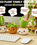 Beginner Crochet Kit For Amigurumi And Plant Plushies, All-In-One Starter Set With Step-By-Step Video Guides, plush plant props.