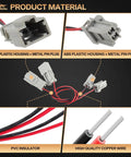 Acura TL 2007 2008 Type S Rear Side Marker Lights Wiring Harness Adapter Kit with ABS plastic housing and copper wires