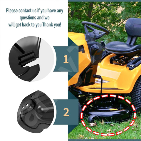 Mulch Plug Kit For 42 Inch Lawn Mower Decks Compatible With MTD Cub Cadet Craftsman 2012 And Later Fits 63105195A 631-05195A 19A30055100 LTX 1045 1046 VT LTX 1050KH Models Replaces 631-05195 And 63105195A Easy Install Rugged Build black mulch plug on 42-inch mower deck