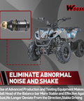 12mm Round Arm Ball Joint Replacement For ATV Quad UTV Baja Buggy 50cc To 250cc Fits 50cc 70cc 90cc 110cc 125cc 150cc 200cc 250cc Durable Suspension Upgrade Easy Install showing ATV ball joint and quad front suspension