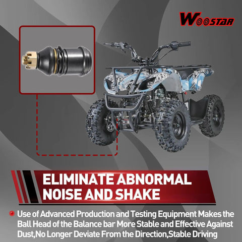 12mm Round Arm Ball Joint Replacement For ATV Quad UTV Baja Buggy 50cc To 250cc Fits 50cc 70cc 90cc 110cc 125cc 150cc 200cc 250cc Durable Suspension Upgrade Easy Install showing ATV ball joint and quad front suspension