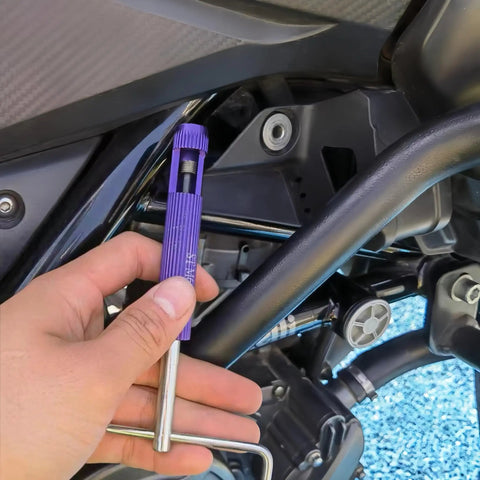 M8 Metric Thread Inserts Built Different 304 Stainless Steel Helicoil Wire Screw Replacement Coil Set shown in use with a hand tool.