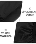 Close-up of Slick Shield Waterproof Arm Sleeves black fabric showing stylish design and sturdy material for durability.