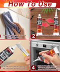 How to use High Temp Silicone Sealant For Ovens And Fireplaces Fast Drying Waterproof Flexible Glue That Will Not Crack.
