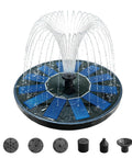 Solar Bird Bath Fountain Pump Six Volt One Point Two Watt Floating Solar Fountain With Five Spray Patterns
