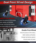Milwaukee Packout Compatible 360 Degree Dual Front Wheels Upgraded For Rolling Toolboxes front wheel design