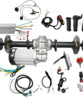 High Power 60V 2500W Brushless Rear Axle Kit with Integrated Differential and 12 to 1 Gearbox for Go Karts and ATVs