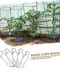 Plant Trellis Buckles 50 Pack For Garden Fences And Climbing Plants Quick Install And Easy Removal Clips for stable support.