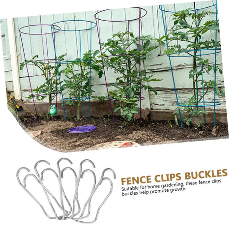 Plant Trellis Buckles 50 Pack For Garden Fences And Climbing Plants Quick Install And Easy Removal Clips for stable support.