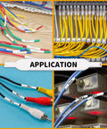 Tough As Nails Heat Shrink Tube Labels For Wires And Cables Quarter Inch on color-coded electrical wires and connectors.