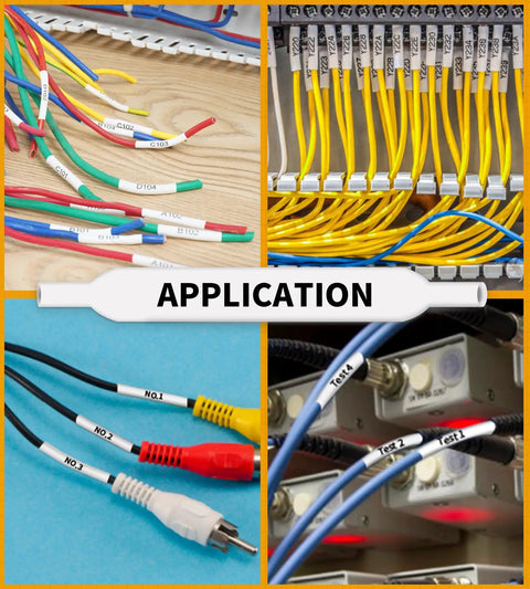 Tough As Nails Heat Shrink Tube Labels For Wires And Cables Quarter Inch on color-coded electrical wires and connectors.