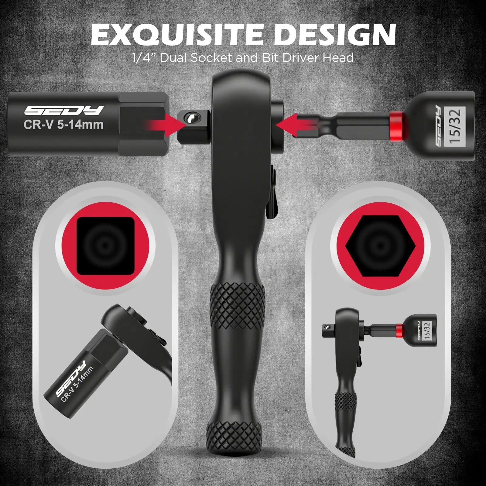 41 Piece Magnetic Impact Nut Driver Set | Versatile Tool✓