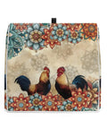 Boho Flower Chicken Pattern Mixer Cover For Stand Mixers And Small Appliances With Top Handle And Front Pocket Keepin It Clean Dustproof Polyester Kitchen Appliance Cover For Your Mixer Coffee Maker And More Two Sizes Small And Large